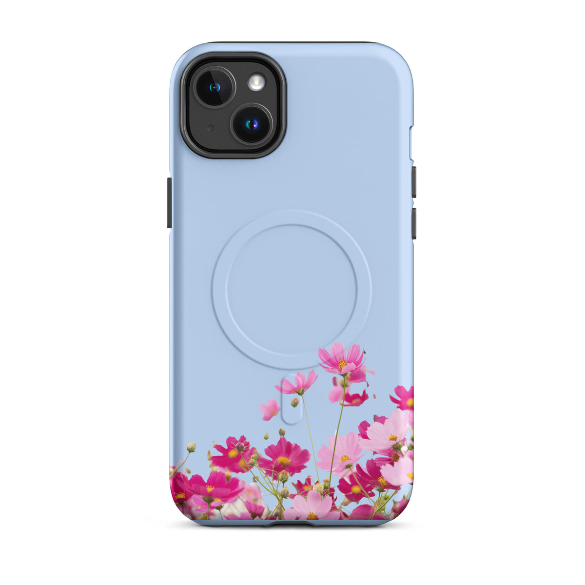 Magnetic Phone Case for iPhone with Blooming Floral Charm (xx212)