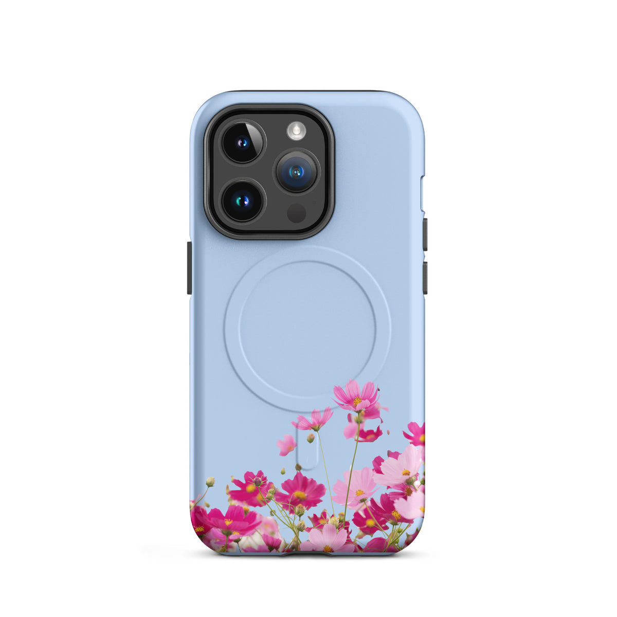 Magnetic Phone Case for iPhone with Blooming Floral Charm (xx212)