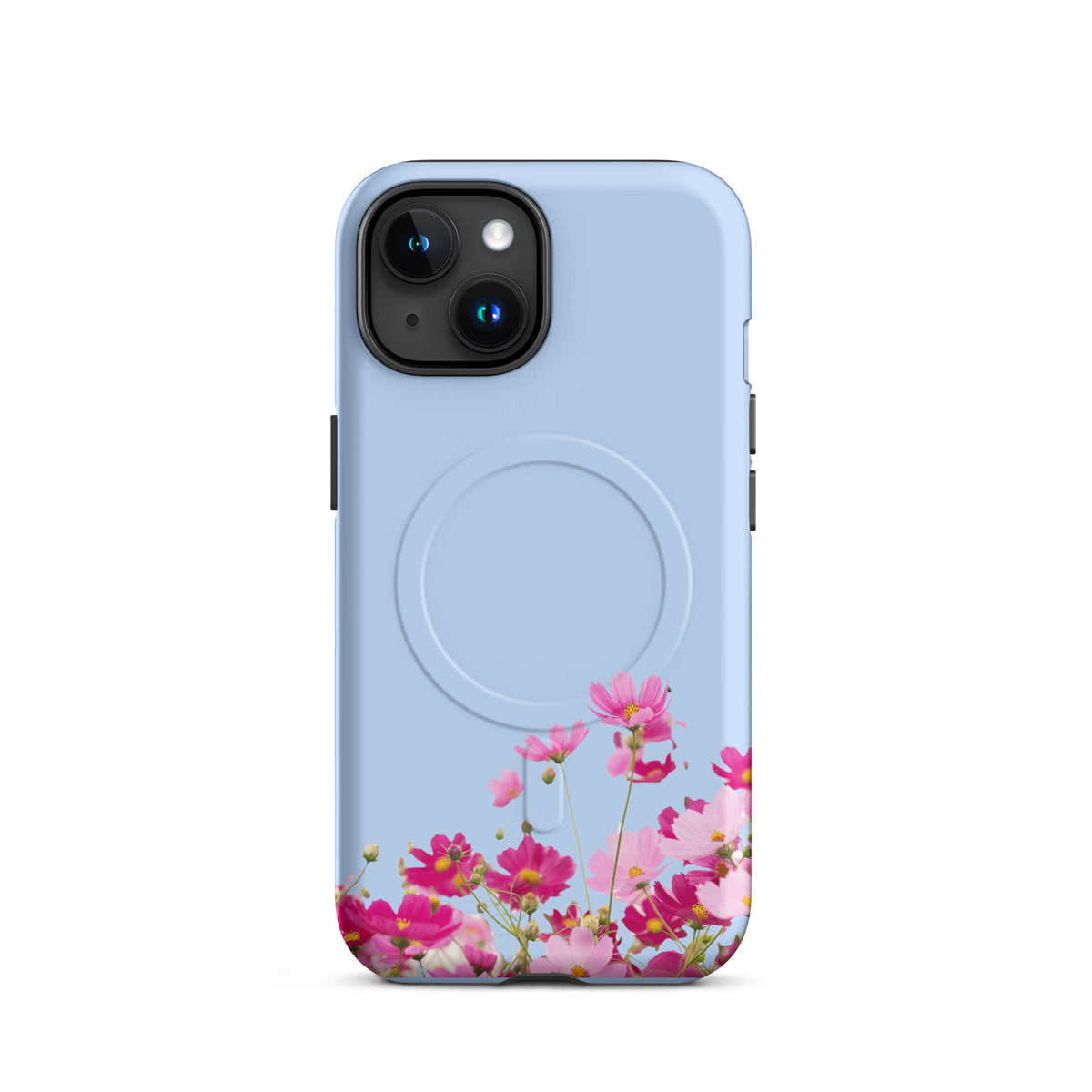 Magnetic Phone Case for iPhone with Blooming Floral Charm (xx212)