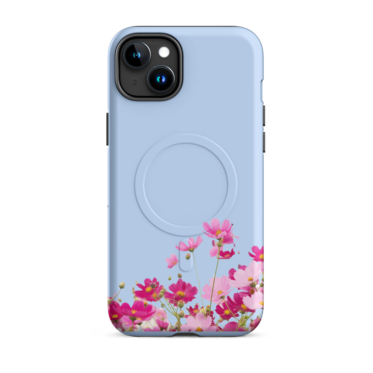 Magnetic Phone Case for iPhone with Blooming Floral Charm (xx212)