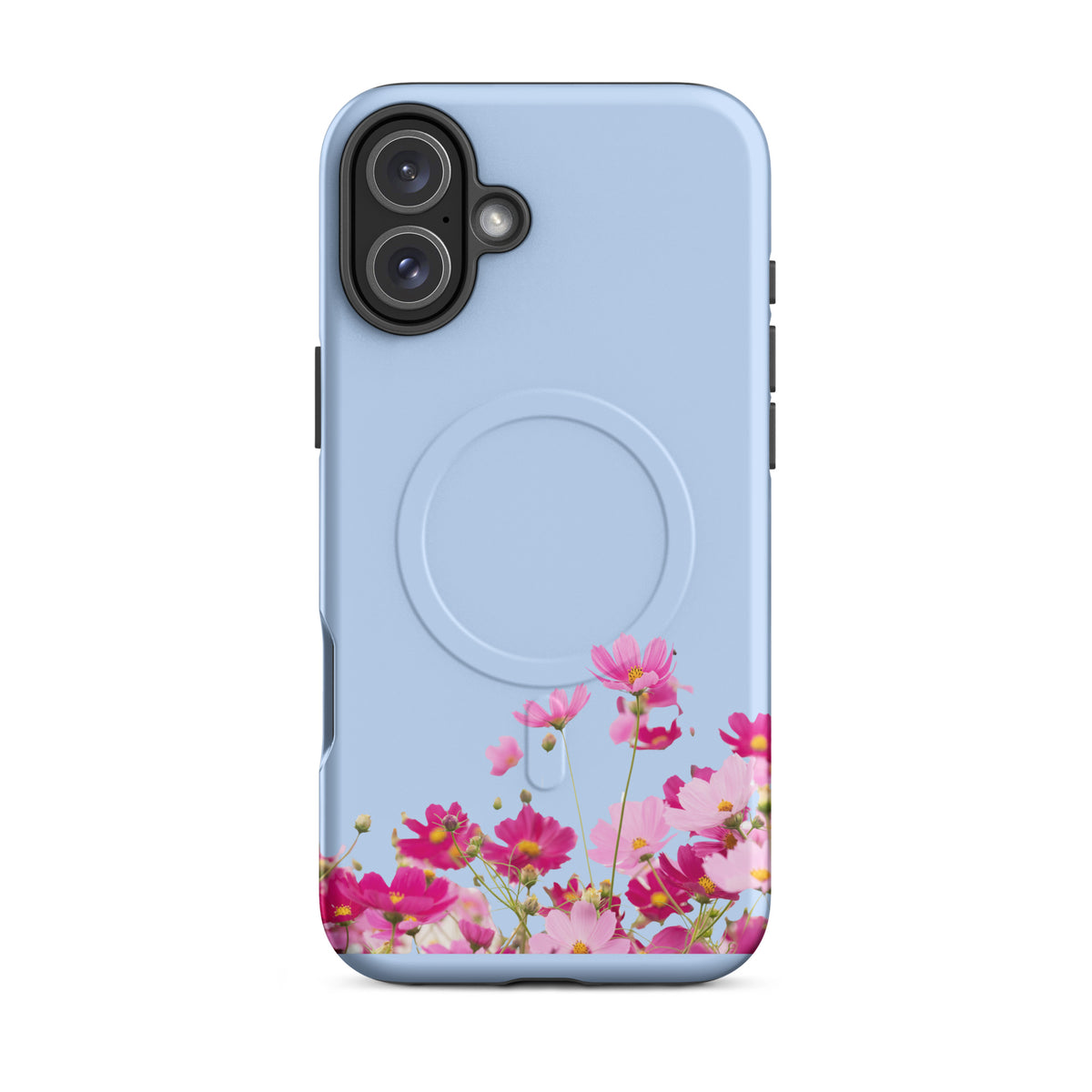 Magnetic Phone Case for iPhone with Blooming Floral Charm (xx212)