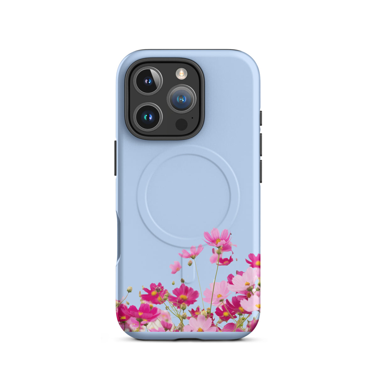 Magnetic Phone Case for iPhone with Blooming Floral Charm (xx212)