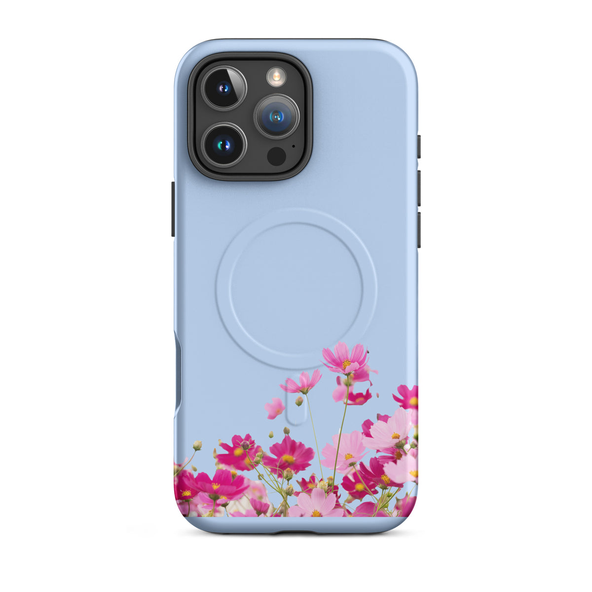 Magnetic Phone Case for iPhone with Blooming Floral Charm (xx212)