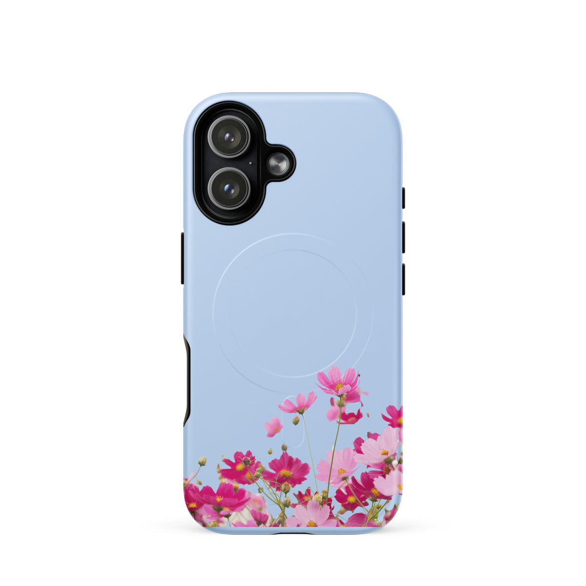 Magnetic Phone Case for iPhone with Blooming Floral Charm (xx212)