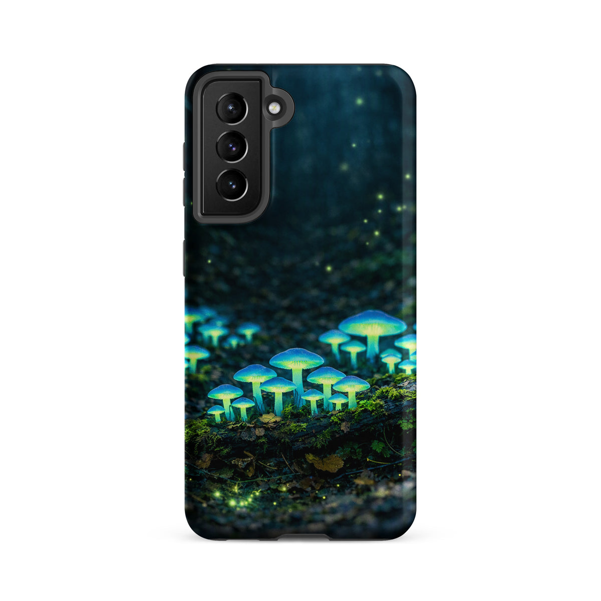Phone Case for Samsung Galaxy with glowing forest mushrooms design.