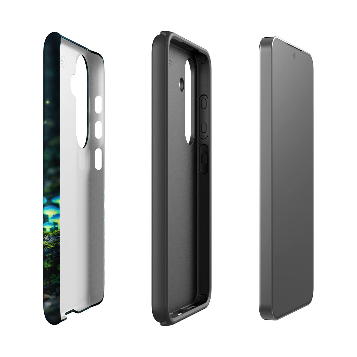 Phone Case for Samsung Galaxy with glowing forest mushrooms design