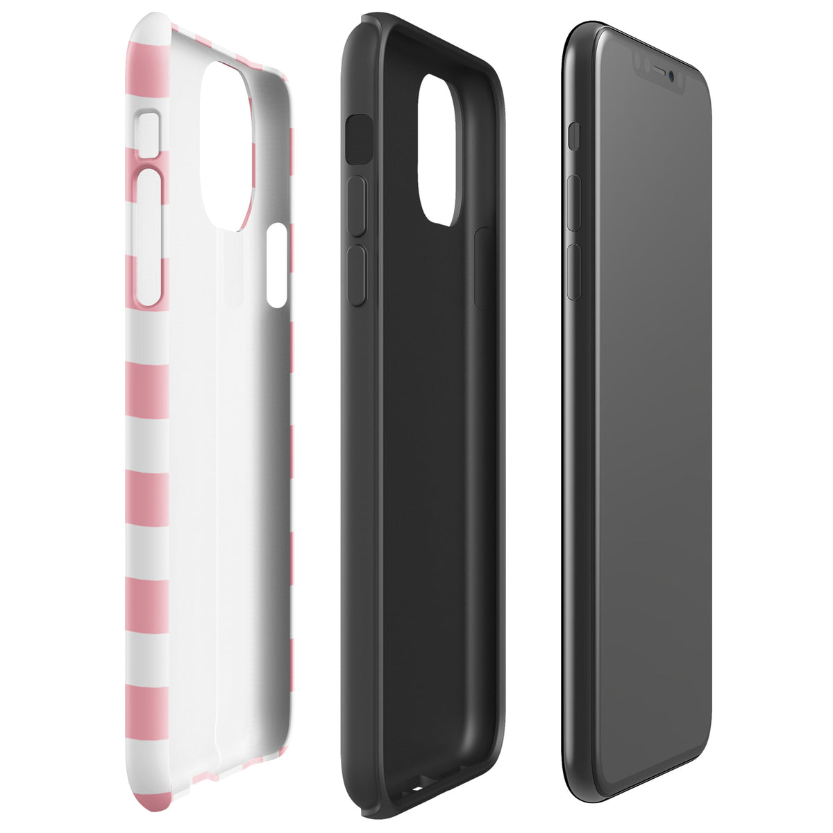 Phone Case for iPhone in a playful pink-and-white checkered pattern, showcasing a fun and stylish design.
