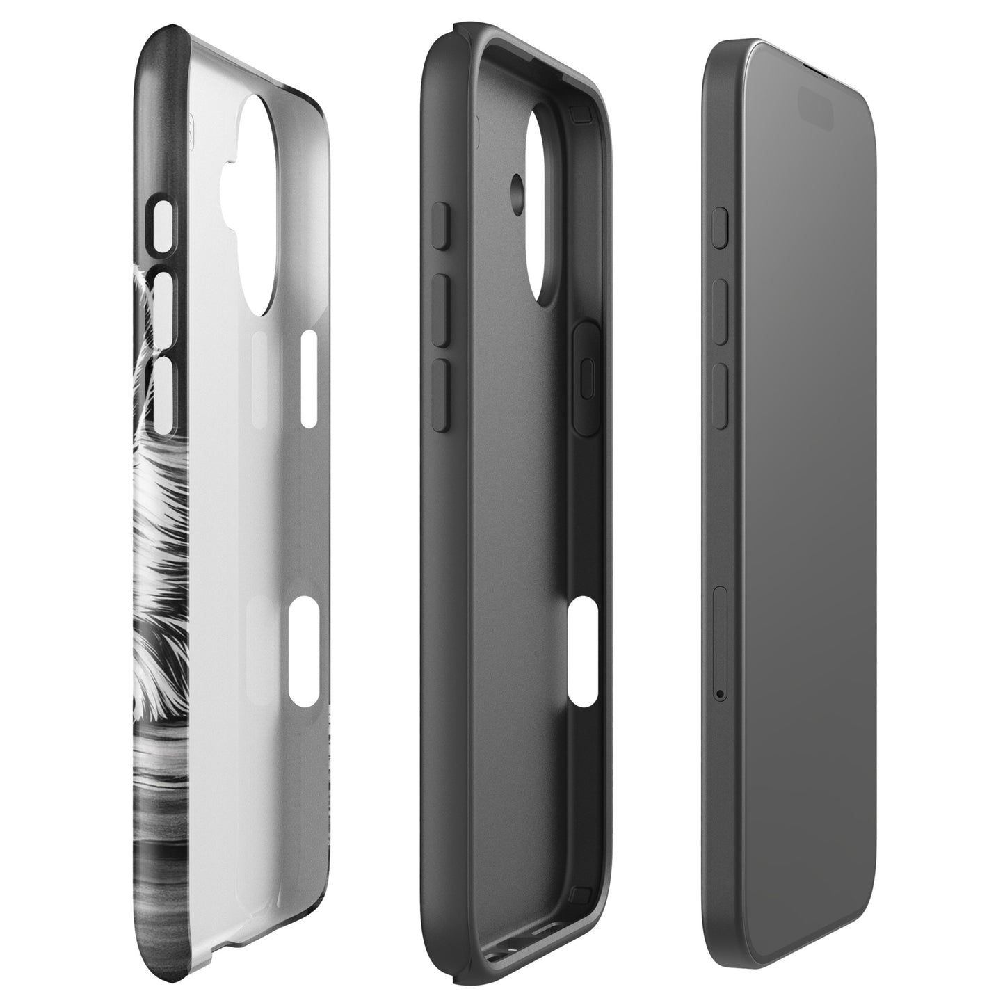 Phone Case for iPhone featuring elegant puppy art and premium protection in a sleek design.