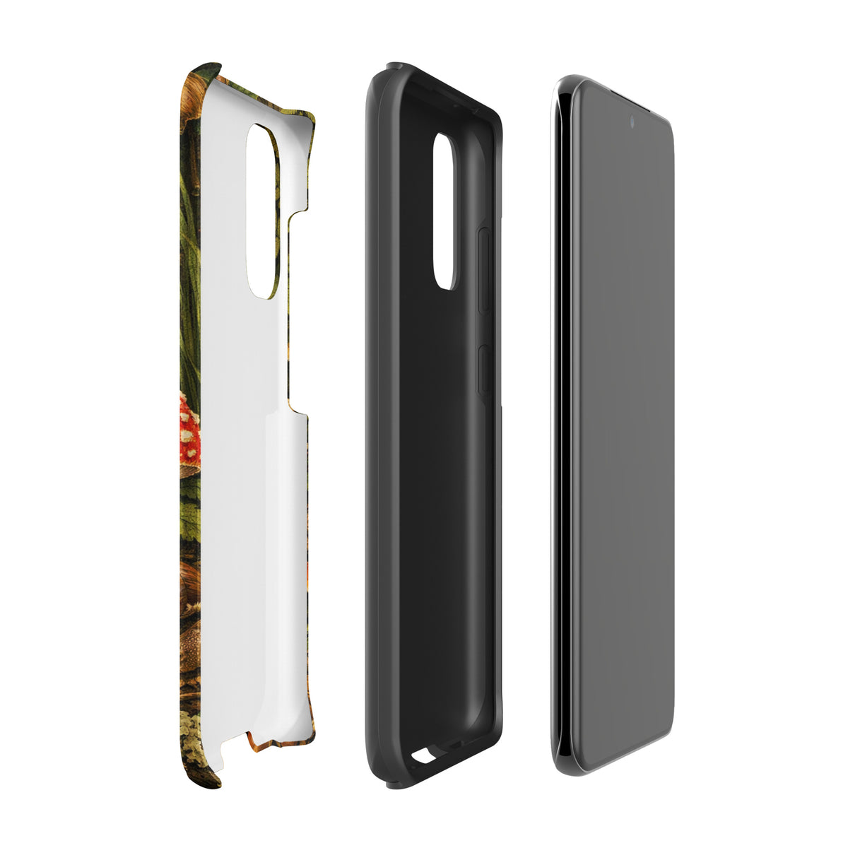 Phone Case for Samsung Galaxy with Amanita muscaria mushroom design.