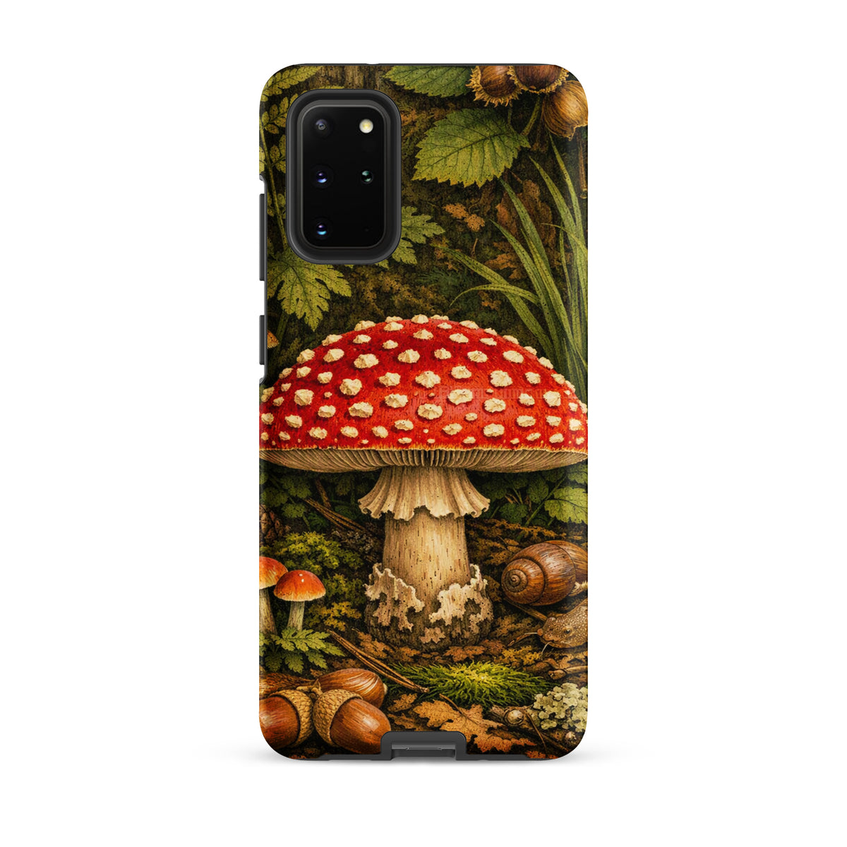Phone Case for Samsung Galaxy featuring Amanita muscaria mushroom with vivid design and realistic details.