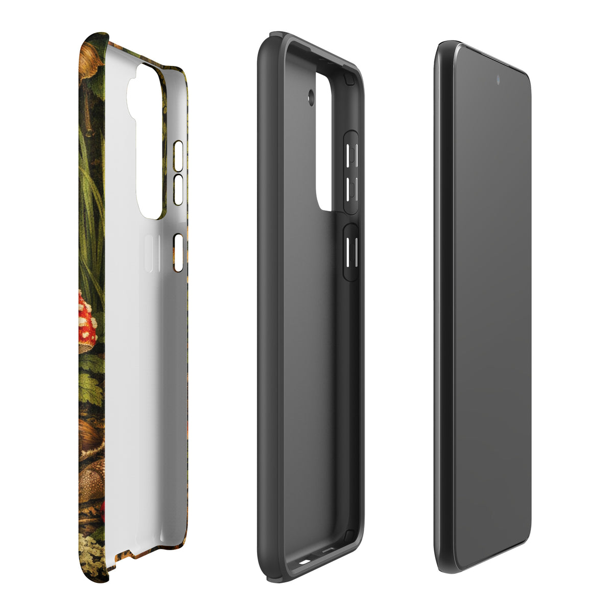 Phone Case for Samsung Galaxy featuring Amanita Muscaria mushroom design with vibrant colors and detailed illustration.