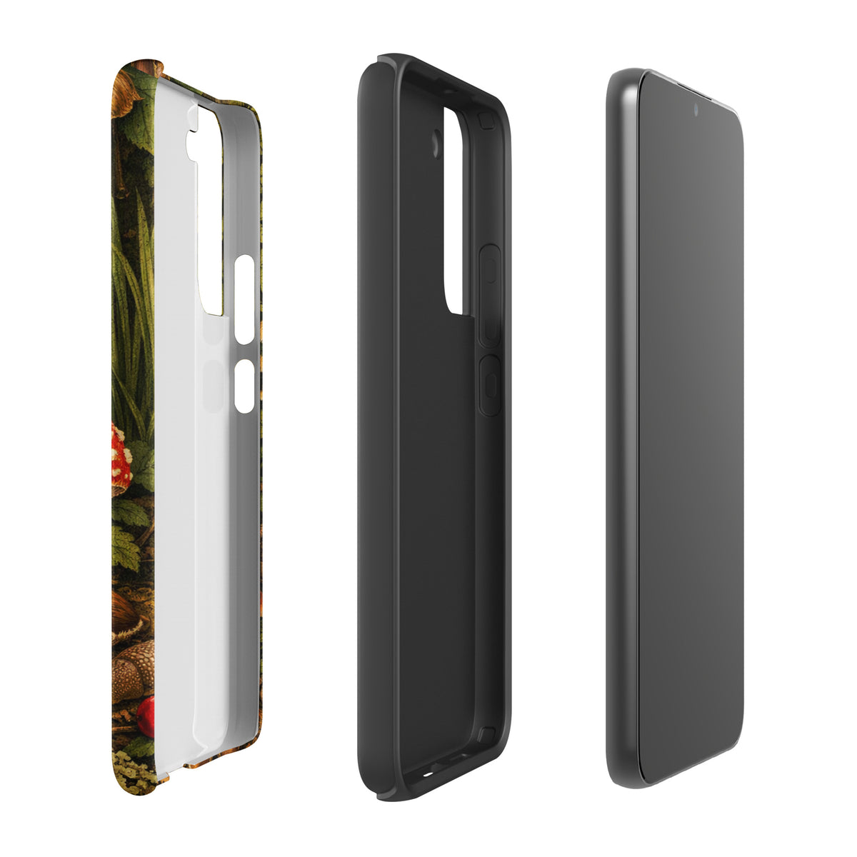 Phone Case for Samsung Galaxy featuring Amanita muscaria mushroom design with vivid colors and a protective fit.