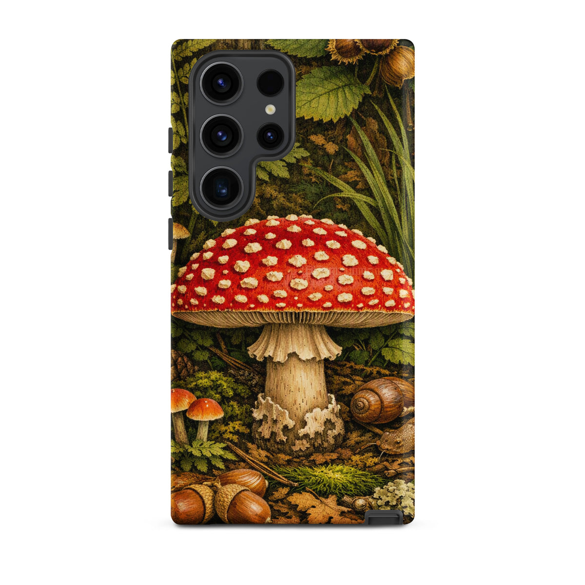 Phone Case for Samsung Galaxy with Amanita muscaria mushroom design