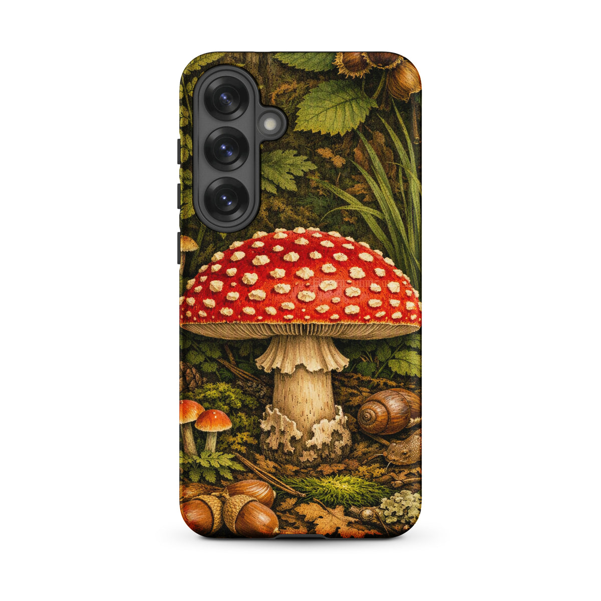 Phone Case featuring Amanita muscaria mushroom design for Samsung Galaxy