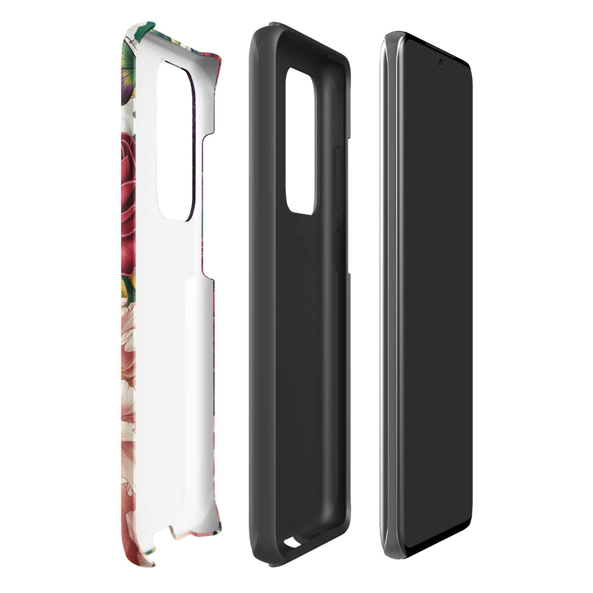 Phone Case for Samsung Galaxy with botanical garden design and floral pattern.