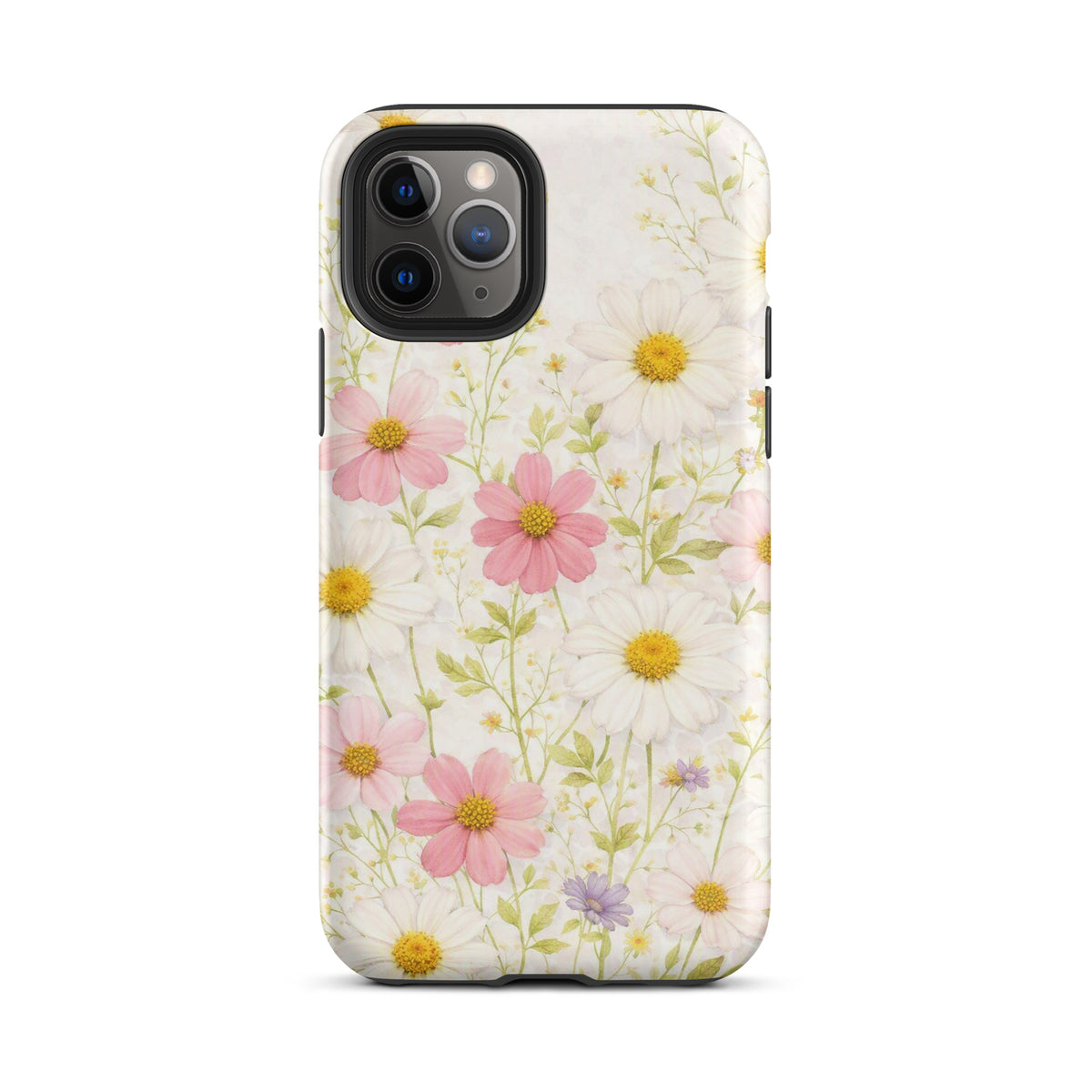 Phone Case for iPhone with Fresh Floral Garden Design