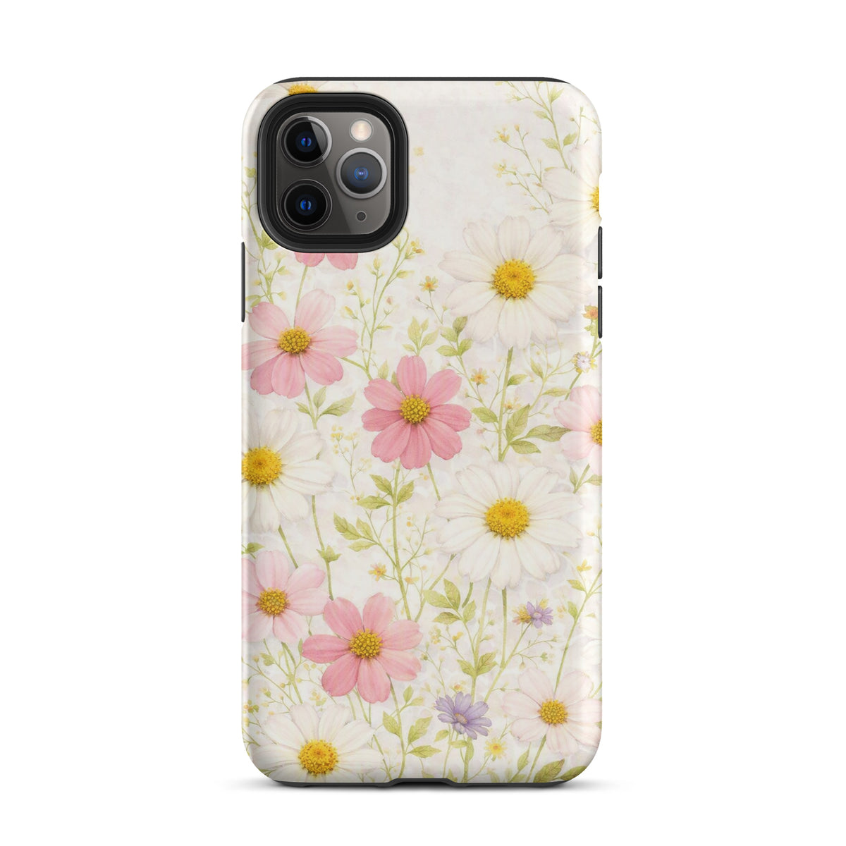 Phone Case for iPhone with Fresh Floral Garden Design