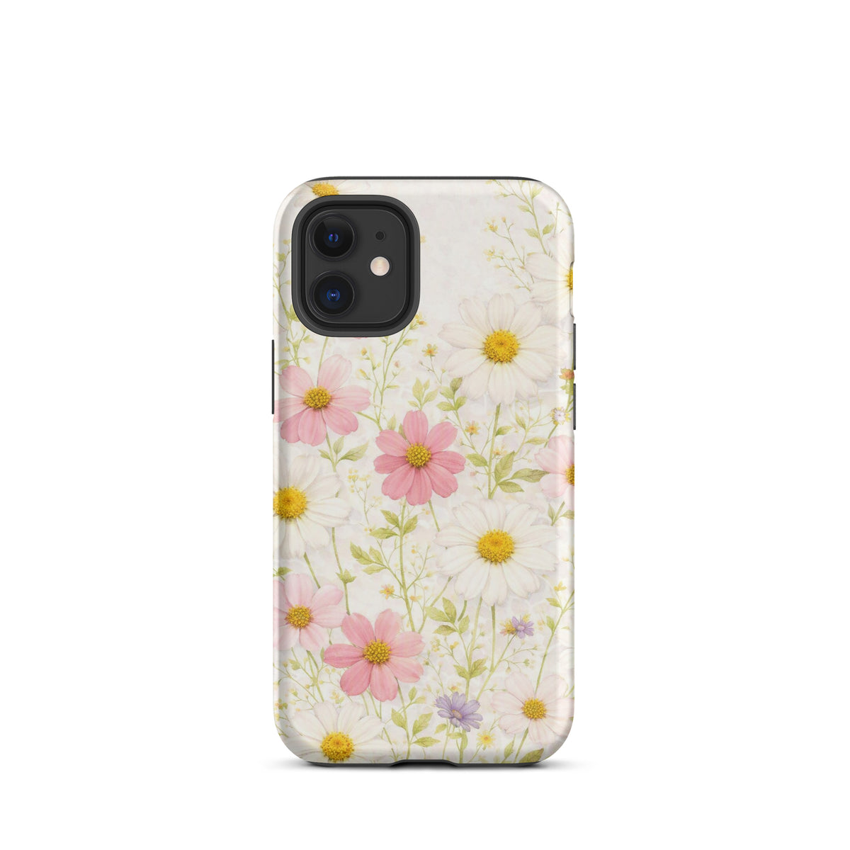 Phone Case for iPhone with Fresh Floral Garden Design