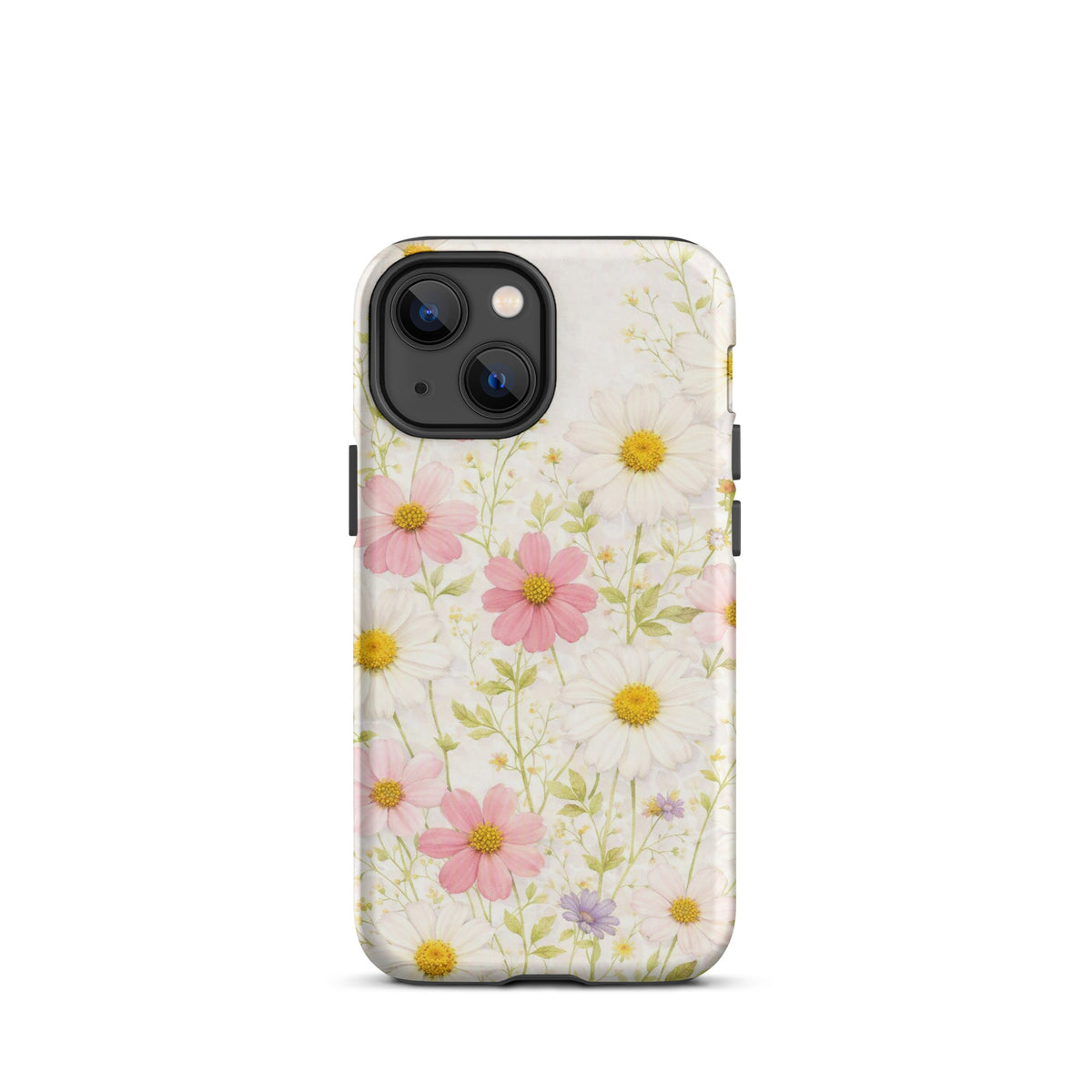 Phone Case for iPhone with Fresh Floral Garden Design