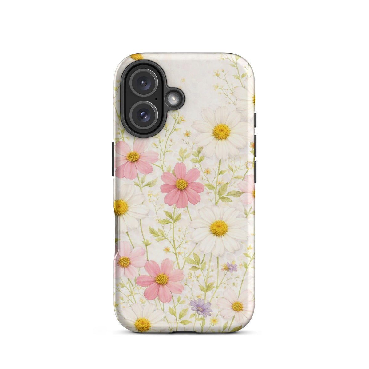 Phone Case for iPhone with Fresh Floral Garden Design