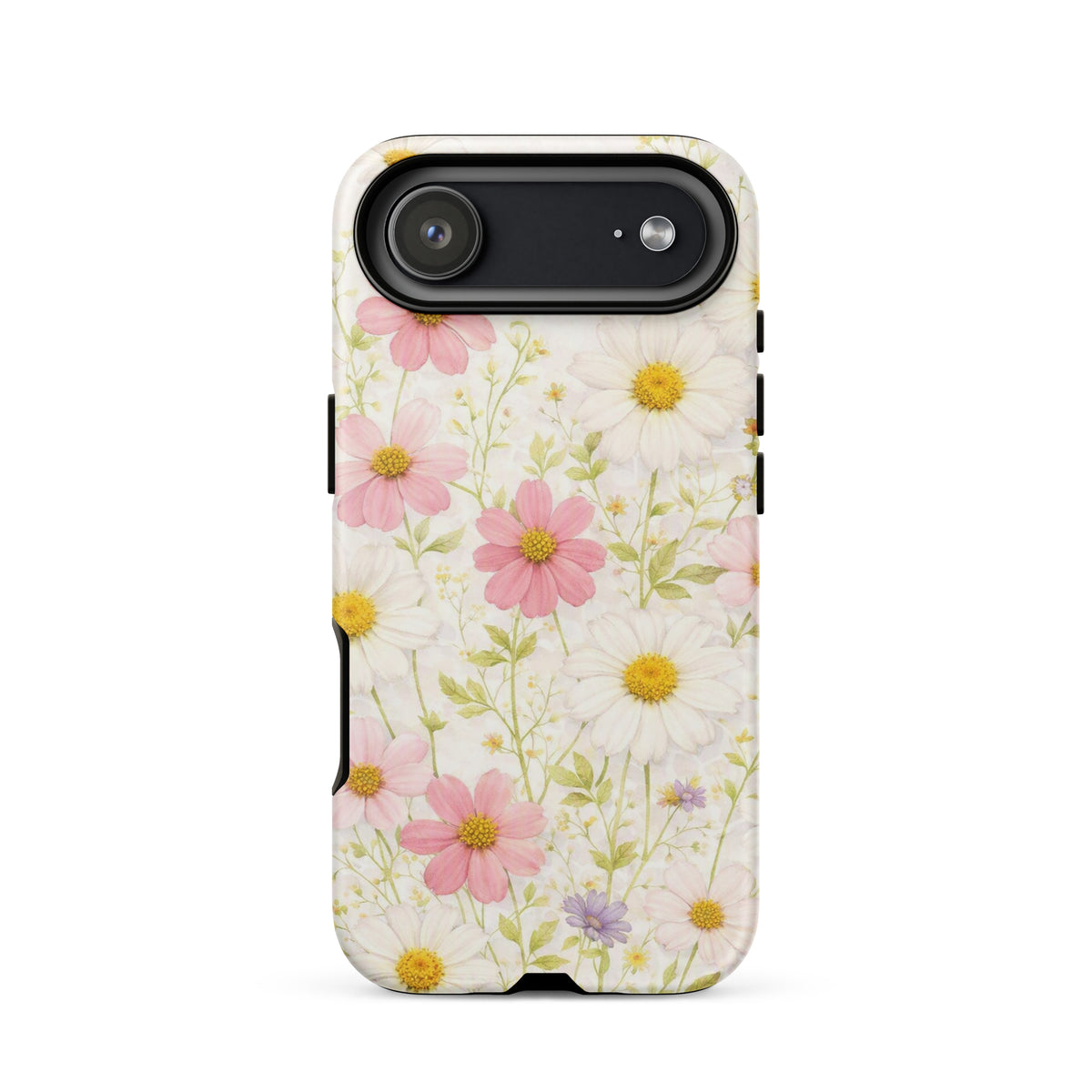 Phone Case for iPhone with Fresh Floral Garden Design