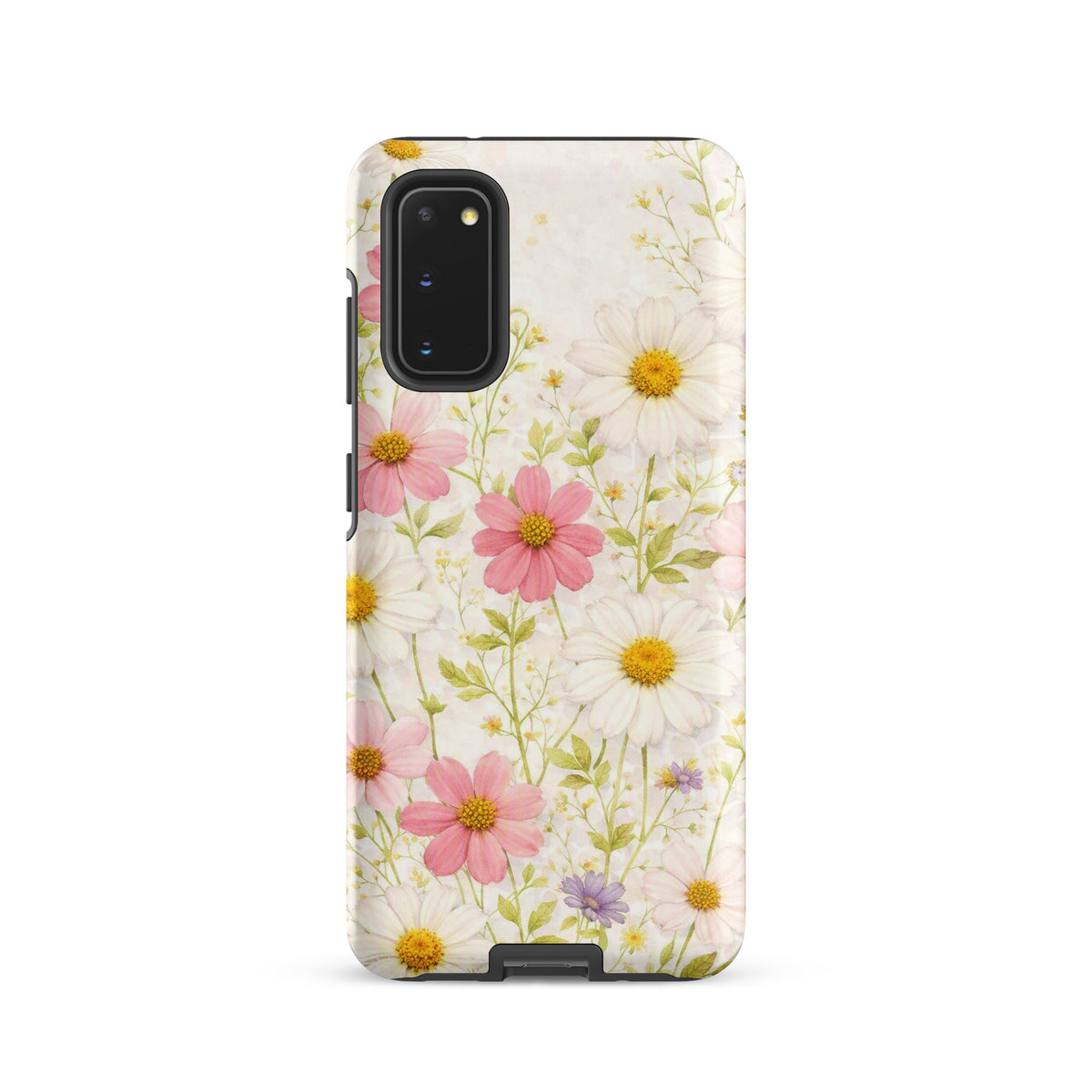 Phone Case for Samsung Galaxy with Fresh Floral Garden Design