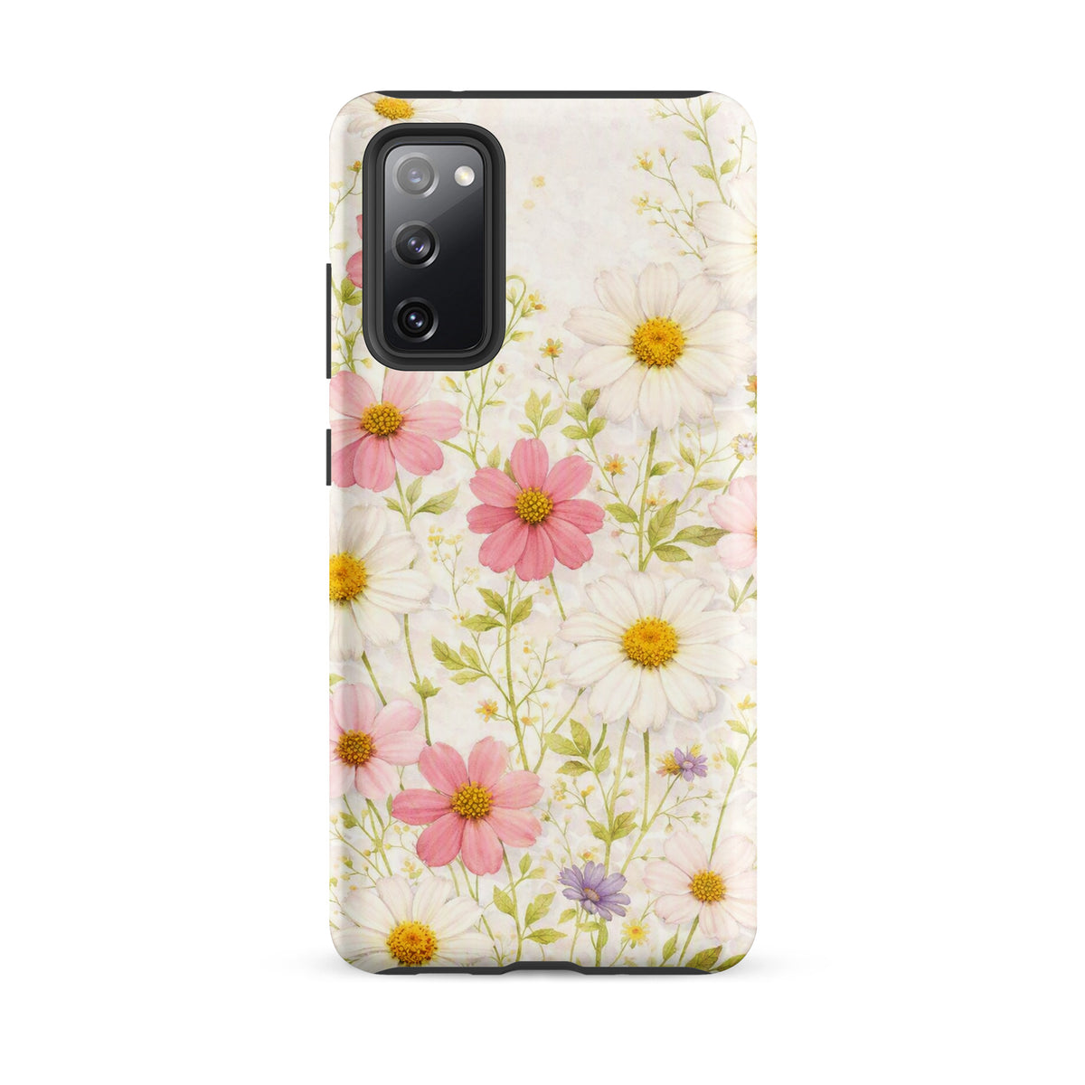 Phone Case for Samsung Galaxy with Fresh Floral Garden Design