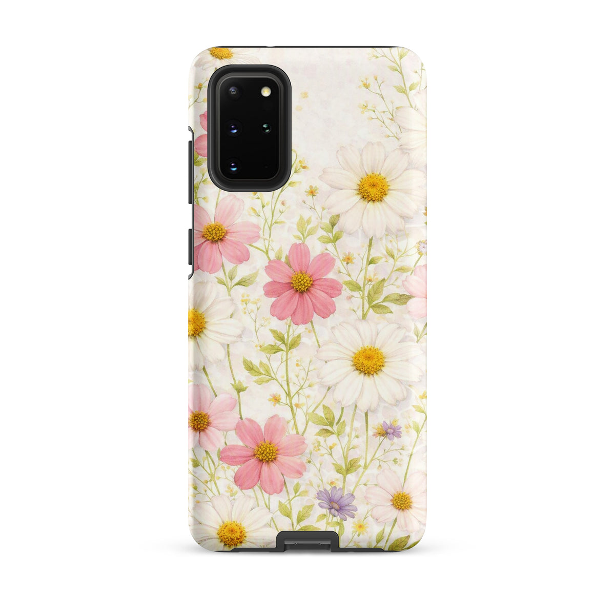 Phone Case for Samsung Galaxy with Fresh Floral Garden Design
