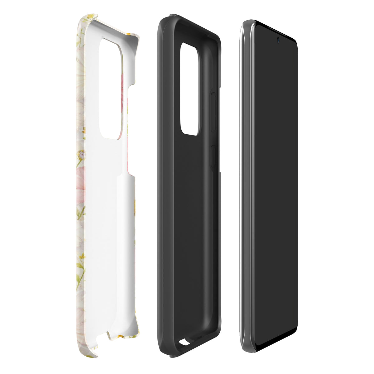 Phone Case for Samsung Galaxy with Fresh Floral Garden Design