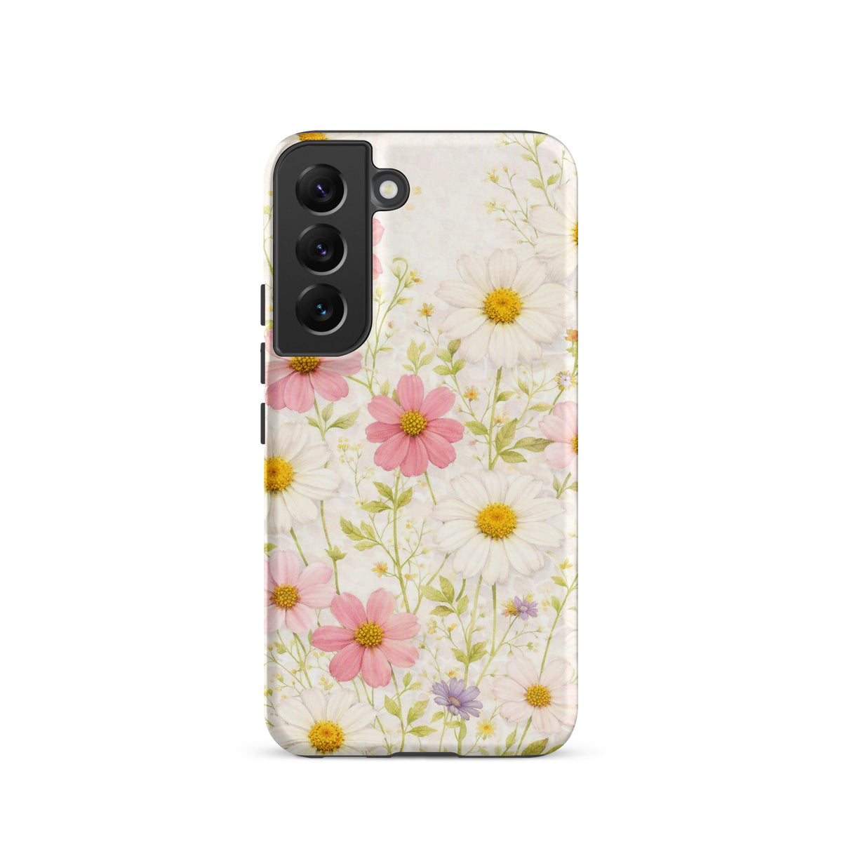 Phone Case for Samsung Galaxy with Fresh Floral Garden Design