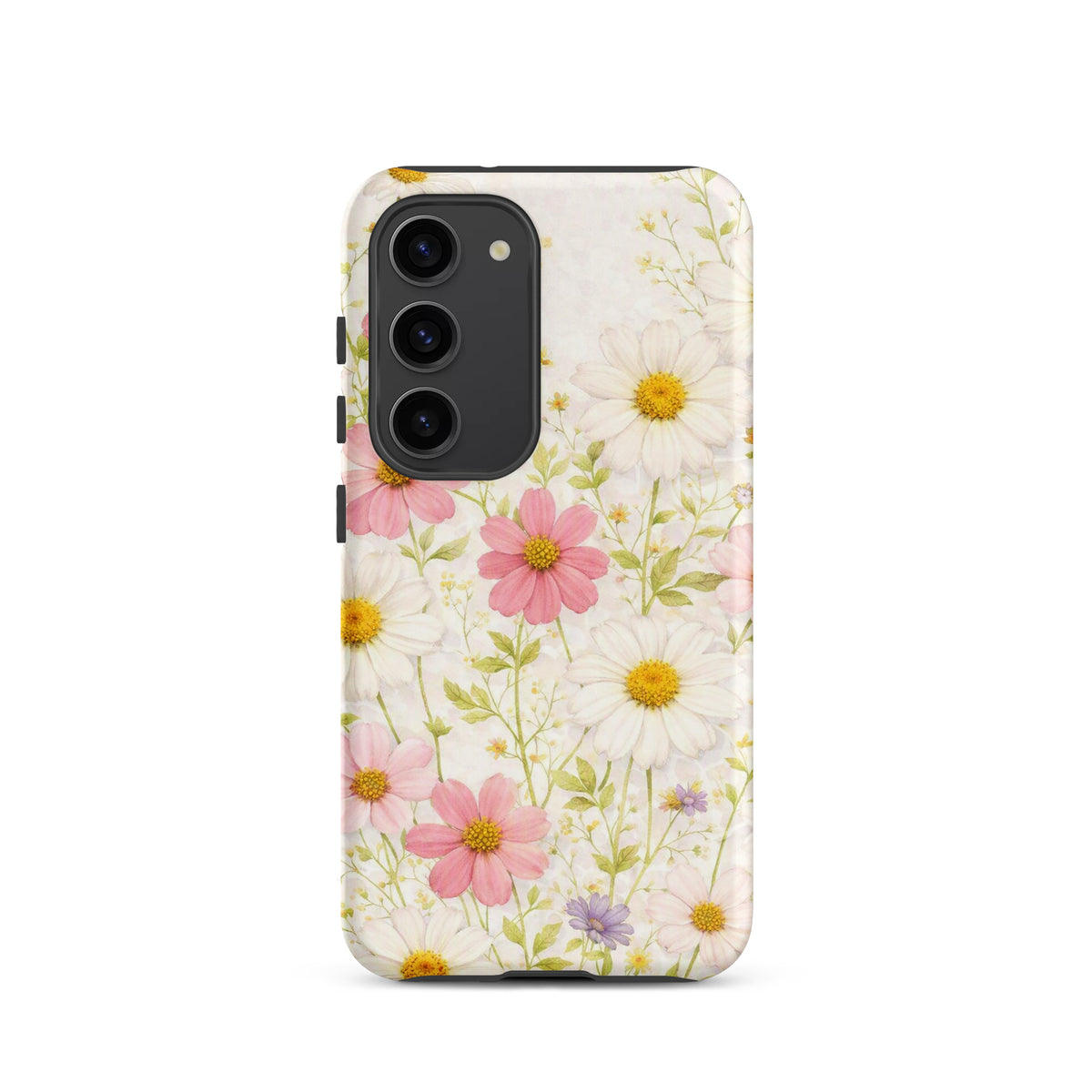 Phone Case for Samsung Galaxy with Fresh Floral Garden Design