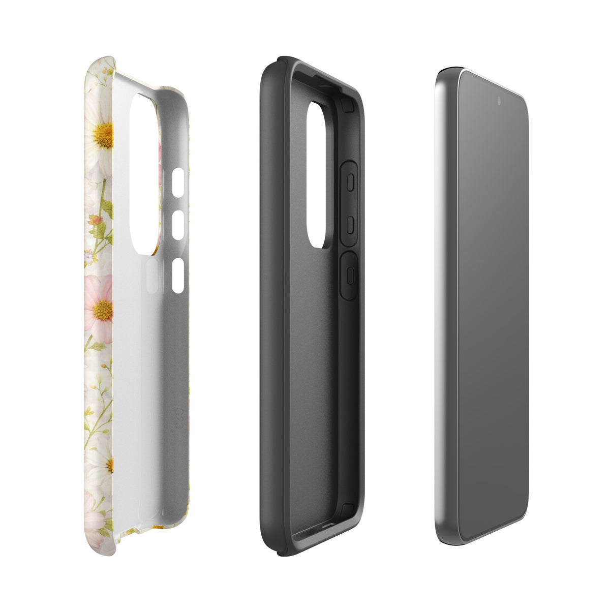 Phone Case for Samsung Galaxy with Fresh Floral Garden Design