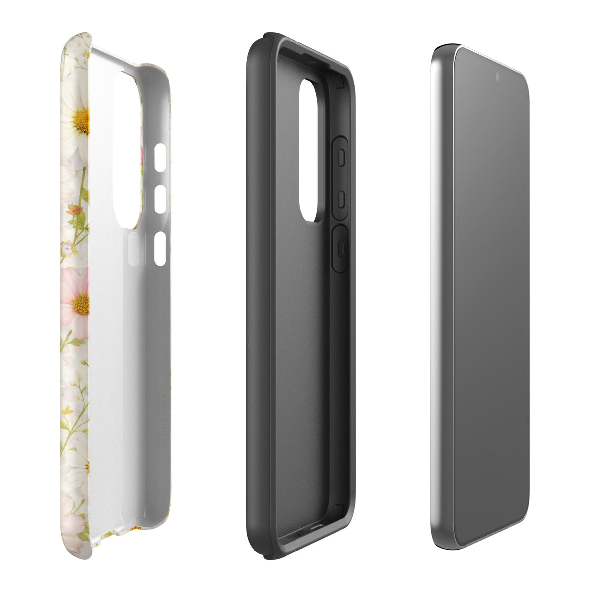 Phone Case for Samsung Galaxy with Fresh Floral Garden Design
