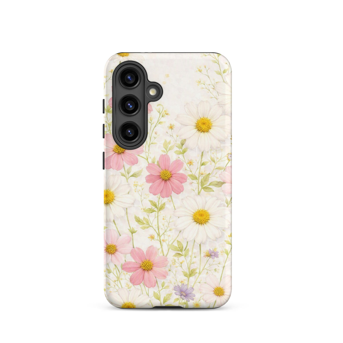 Phone Case for Samsung Galaxy with Fresh Floral Garden Design