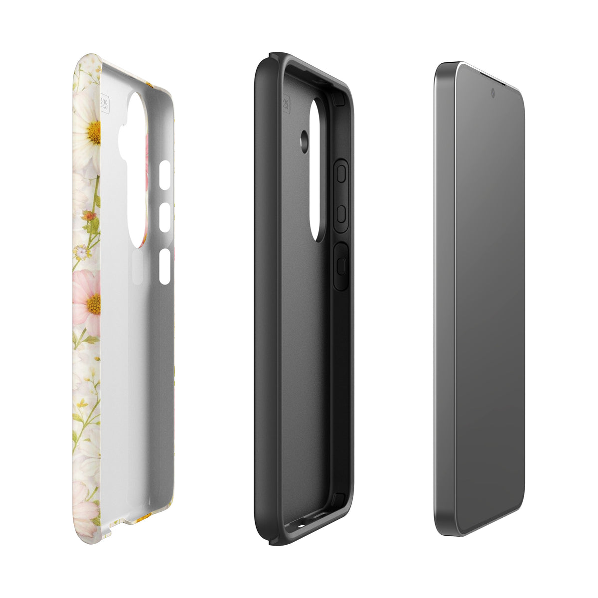 Phone Case for Samsung Galaxy with Fresh Floral Garden Design