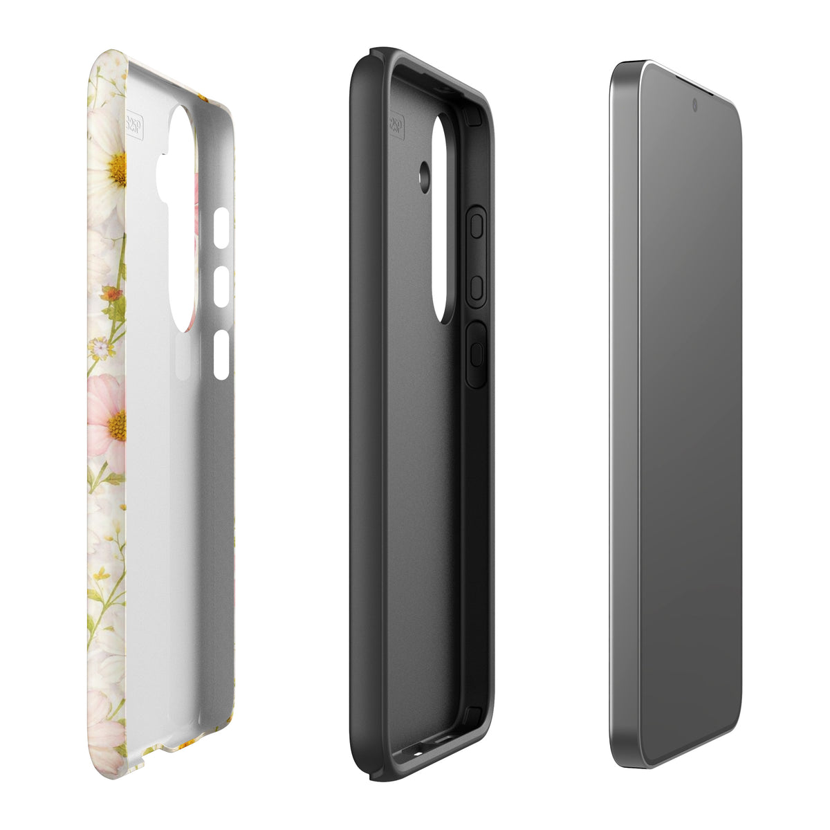 Phone Case for Samsung Galaxy with Fresh Floral Garden Design
