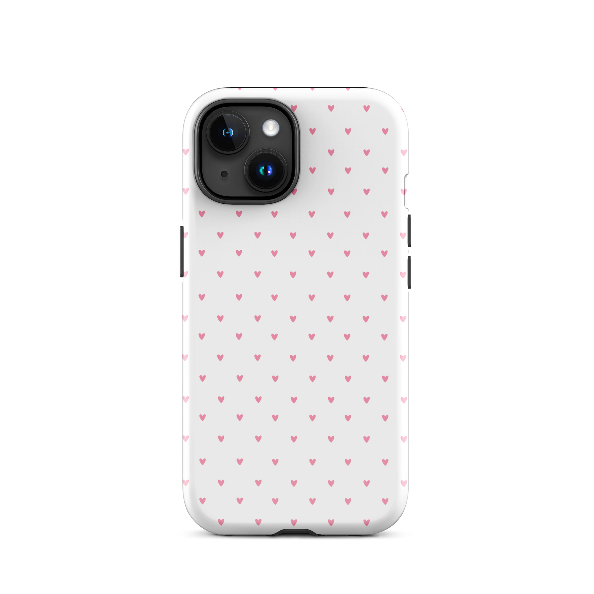 Phone Case for iPhone with heart-dot pattern, offering cute and modern polka-dot style, perfect for minimalist and stylish personalities.