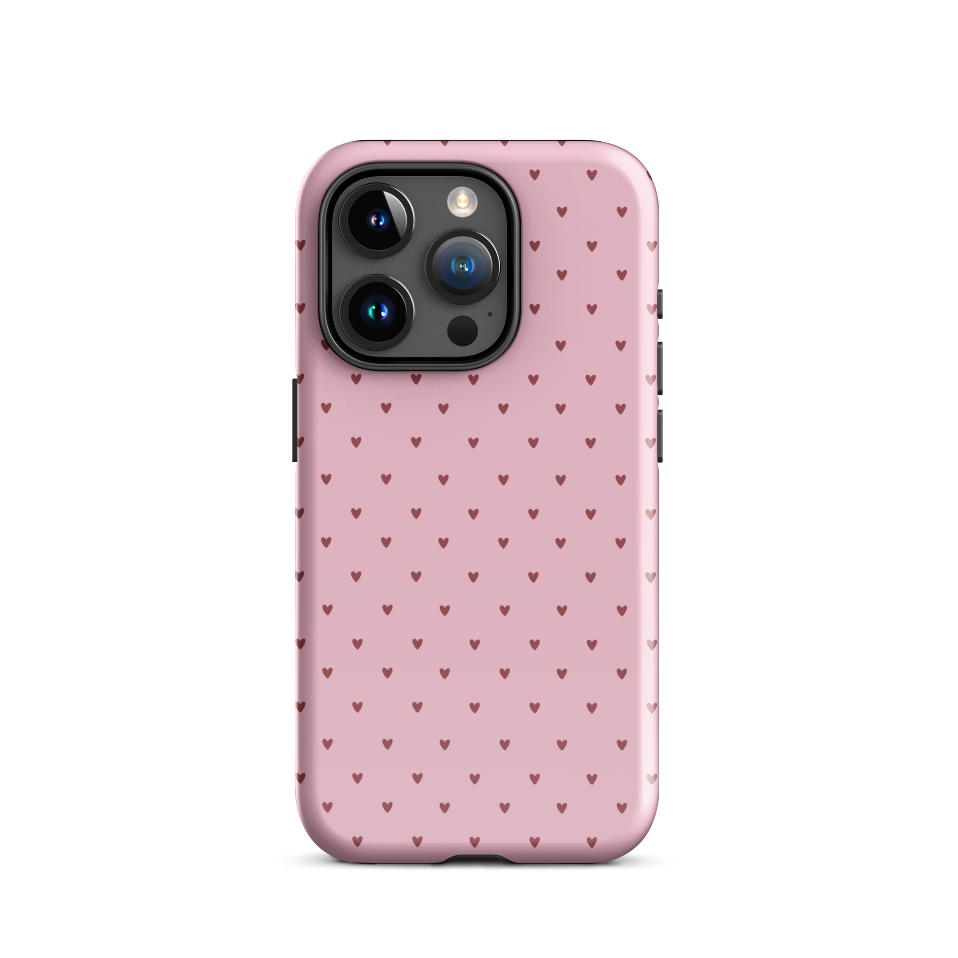 Phone Case for iPhone with heart-dot pattern, featuring tiny hearts on a playful polka-dot style for a cute, modern look.