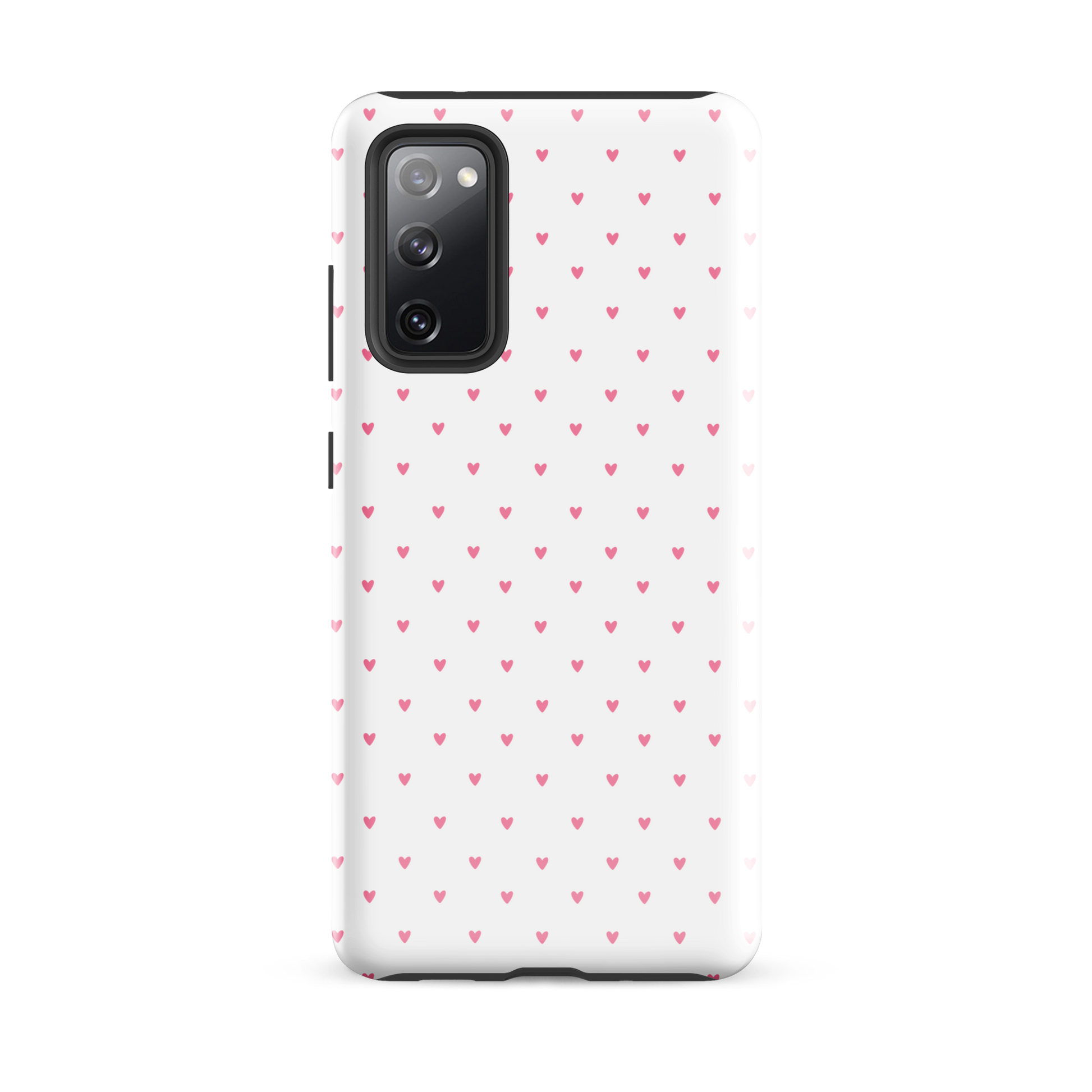 Phone Case for Samsung Galaxy with heart-dot pattern design, featuring tiny hearts on a bold background, stylish and modern accessories.