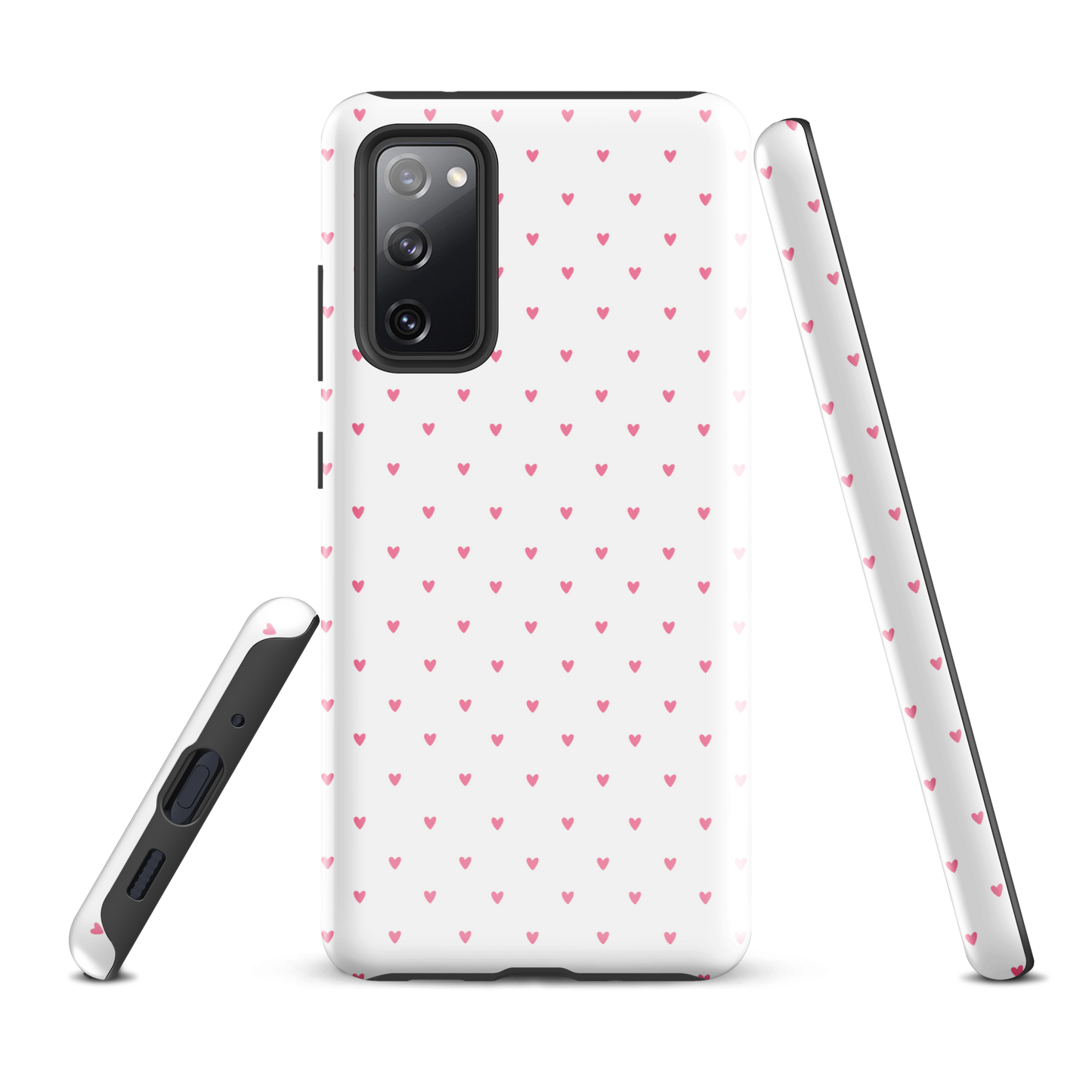 Phone Case for Samsung Galaxy with heart-dot pattern, featuring playful design with tiny hearts for a cute and stylish look.
