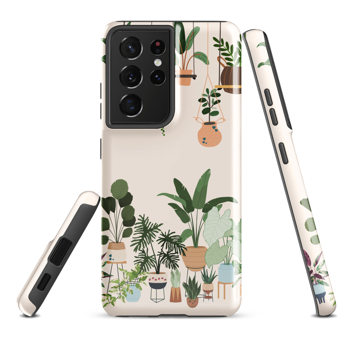 Phone Case for Samsung Galaxy - Botanical Bliss with Hanging & Potted Plants