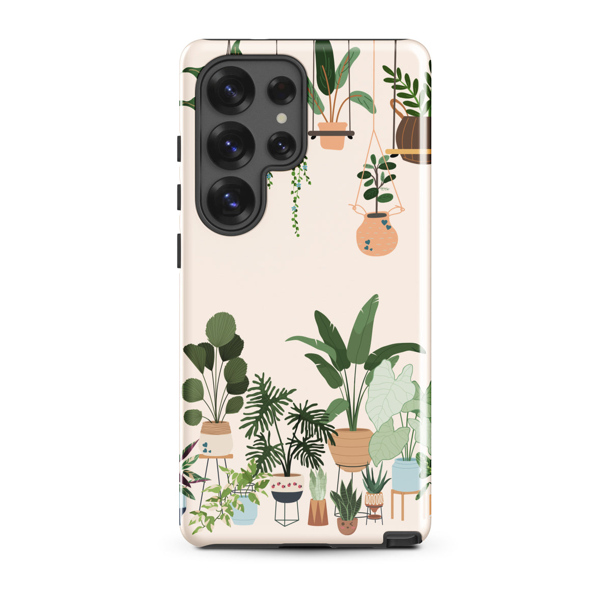 Phone Case for Samsung Galaxy - Botanical Bliss with Hanging & Potted Plants