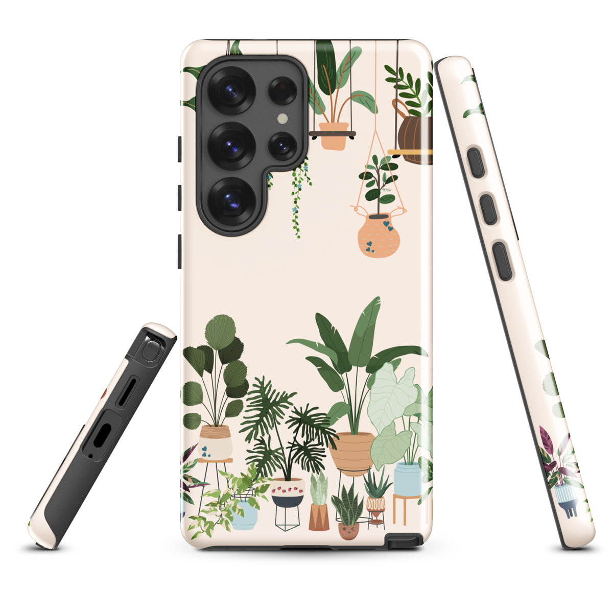 Phone Case for Samsung Galaxy - Botanical Bliss with Hanging & Potted Plants