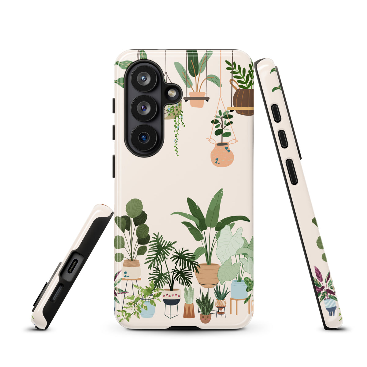 Phone Case for Samsung Galaxy - Botanical Bliss with Hanging & Potted Plants