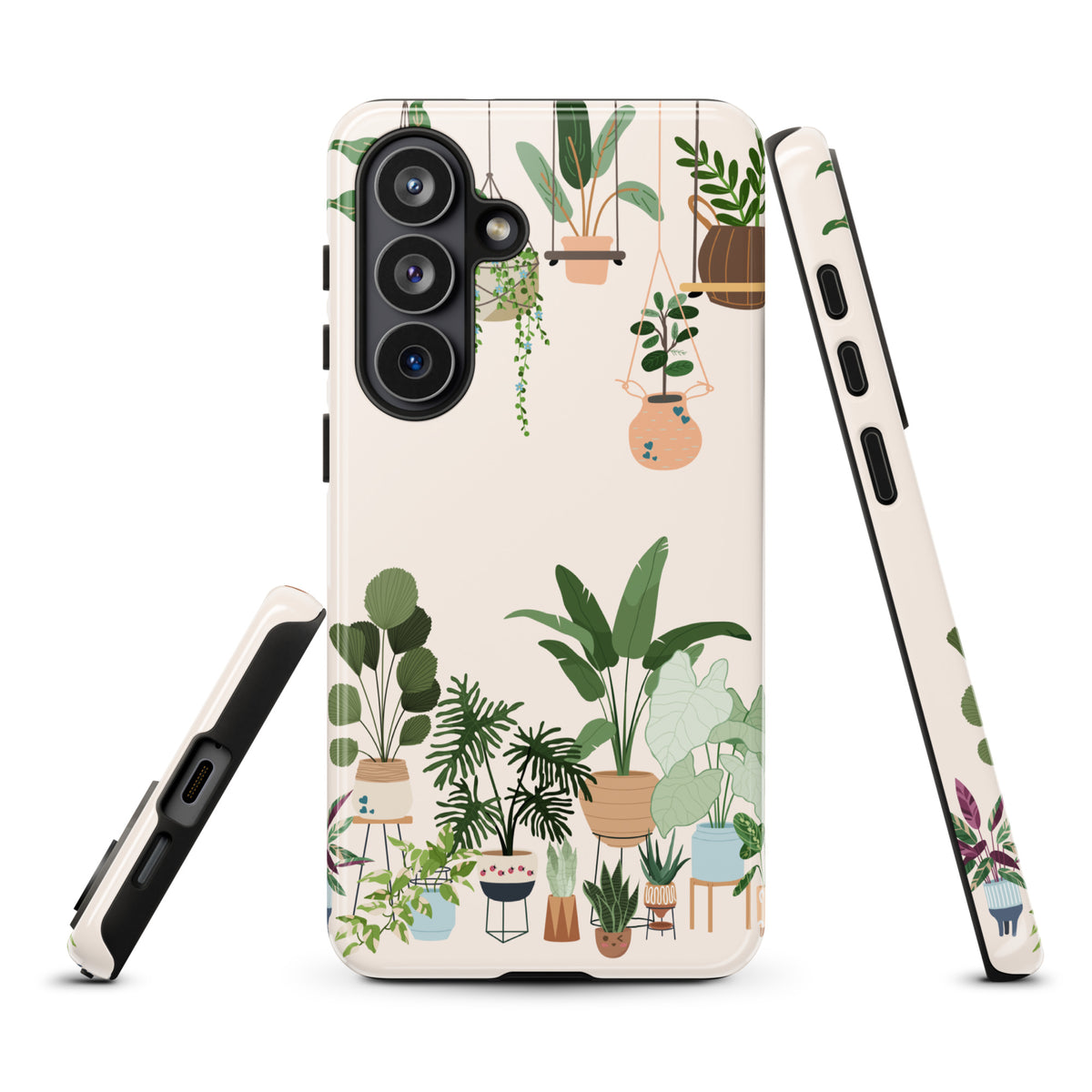 Phone Case for Samsung Galaxy - Botanical Bliss with Hanging & Potted Plants