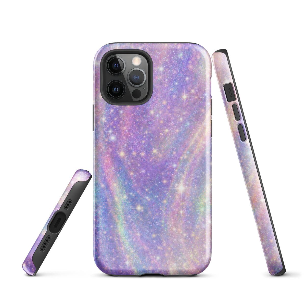 Phone Case for iPhone - Cosmic Dream Swirl with pastel galaxy design and sparkling accents.