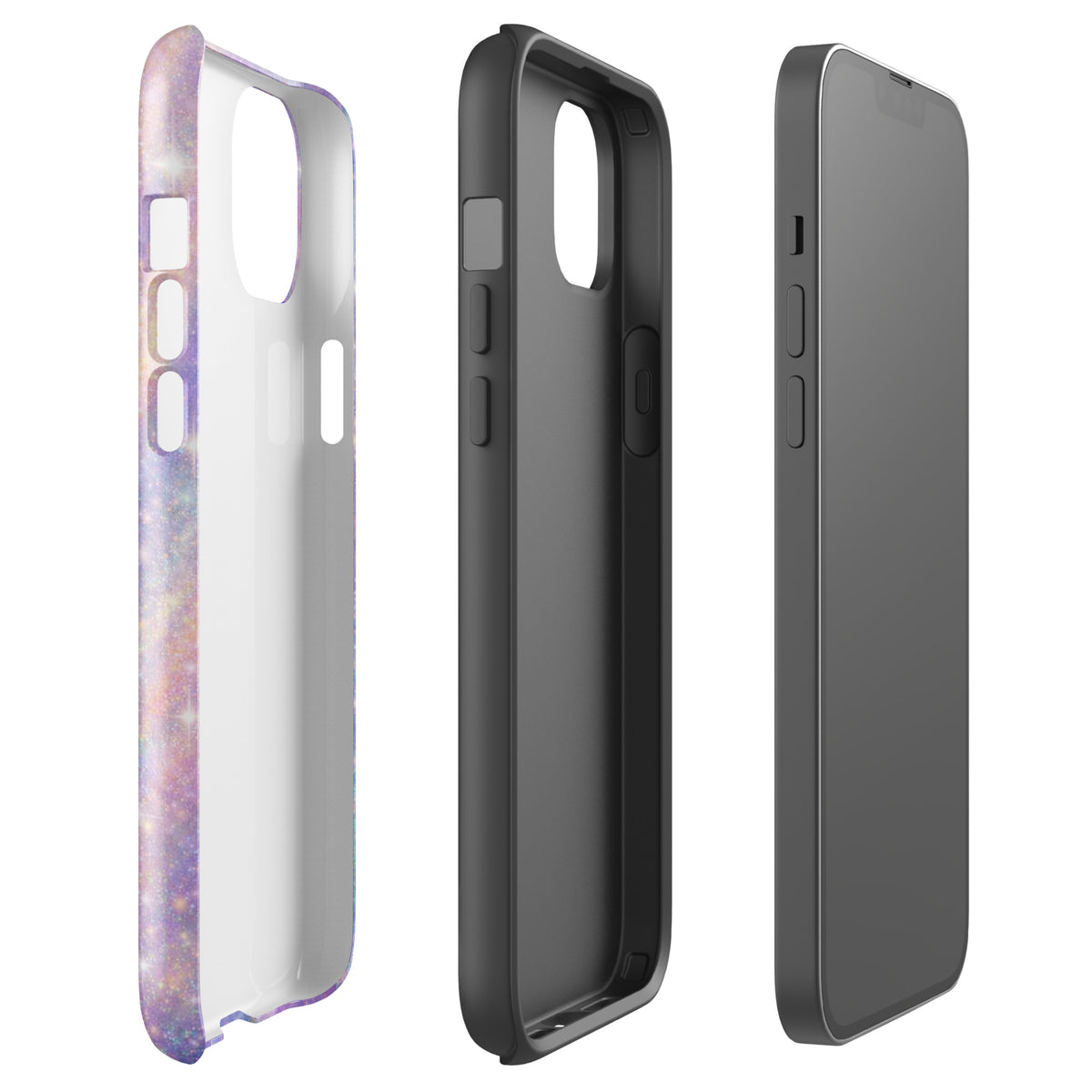 Phone Case for iPhone - Cosmic Dream Swirl with pastel galaxy design