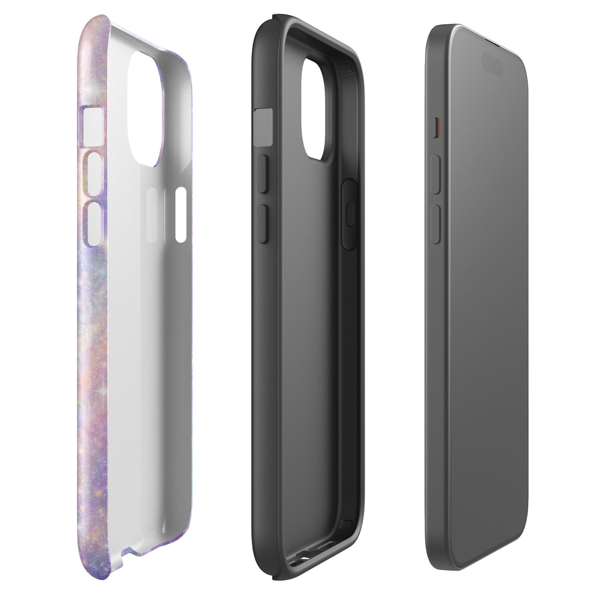 Cosmic Dream Swirl Phone Case for iPhone with pastel galaxy design and durable protection