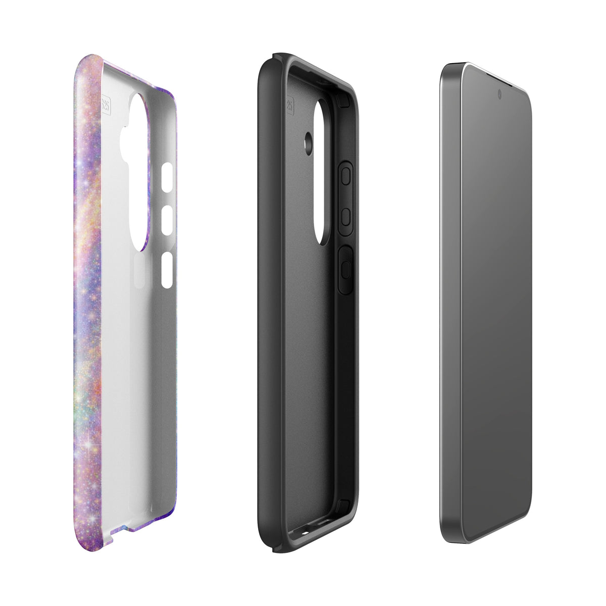 Phone Case for Samsung Galaxy with cosmic dream swirl design in pastel colors.