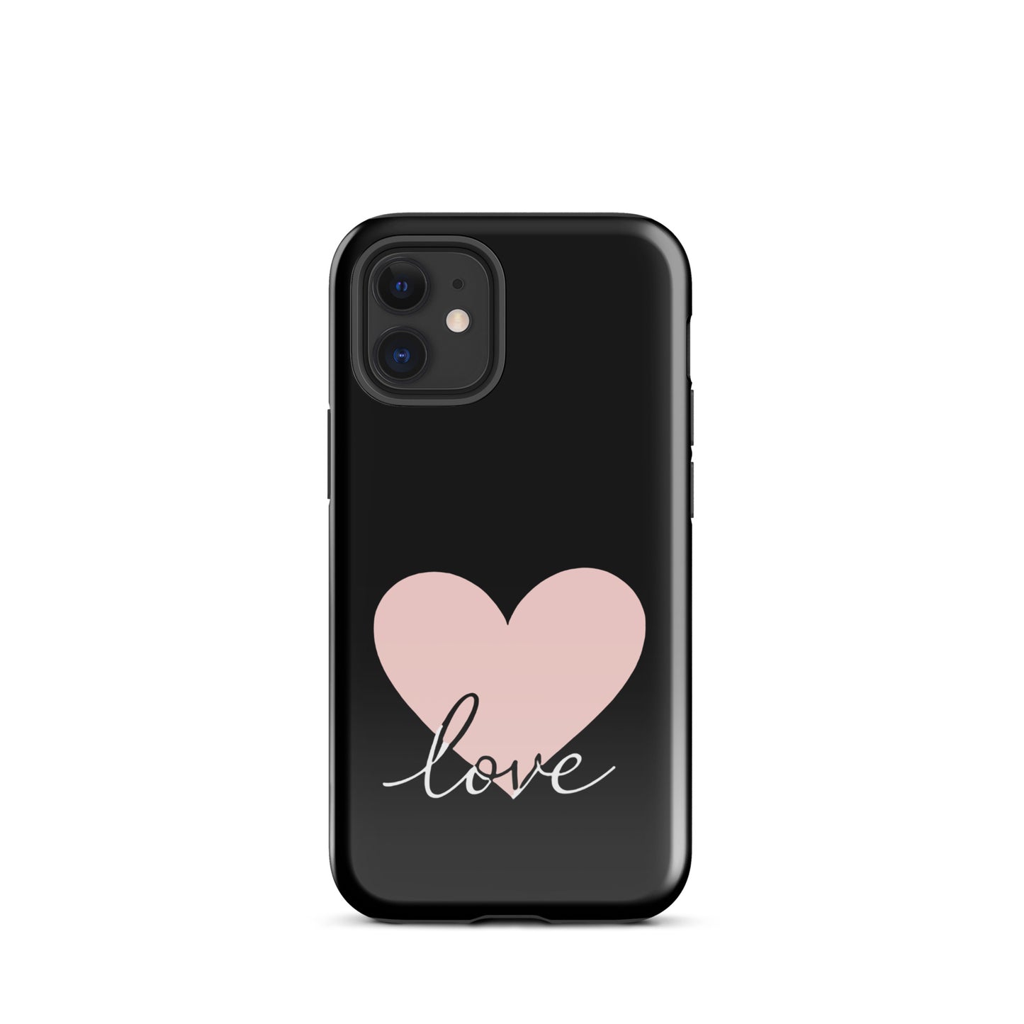 Phone Case for iPhone with heart and script love design, offering stylish minimalist protection and romantic charm.